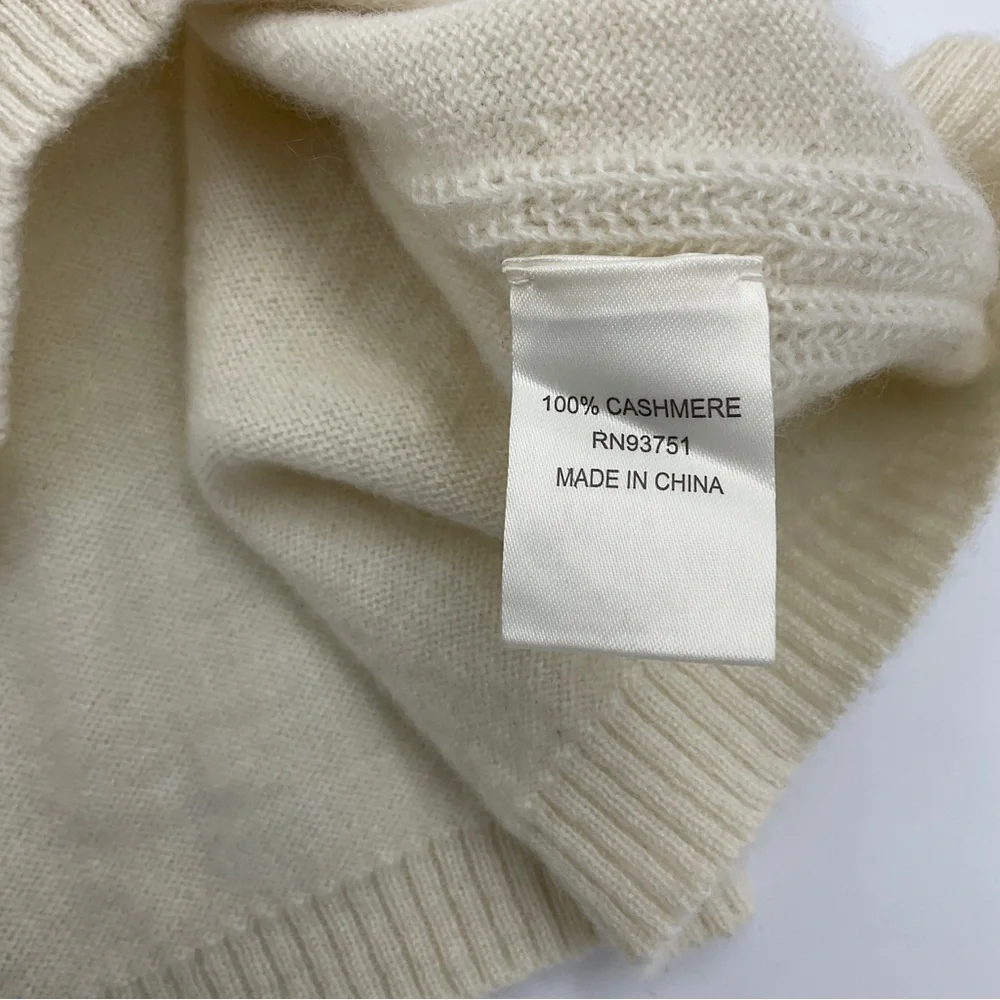 InCashmere ivory sweater
